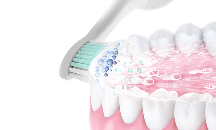 小(xiǎo)巧靈活的(de)刷頭